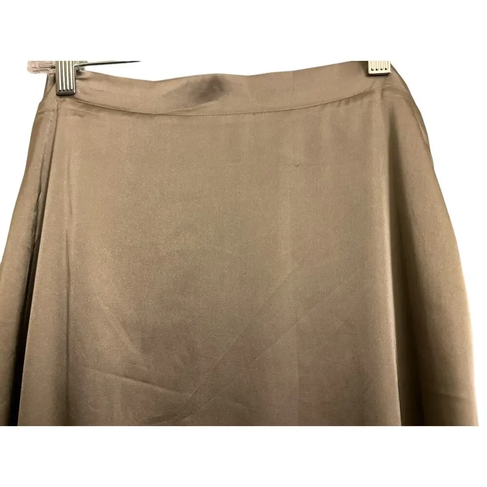 Double Zero High-Waisted Satin Straight Maxi Slip Skirt Size M